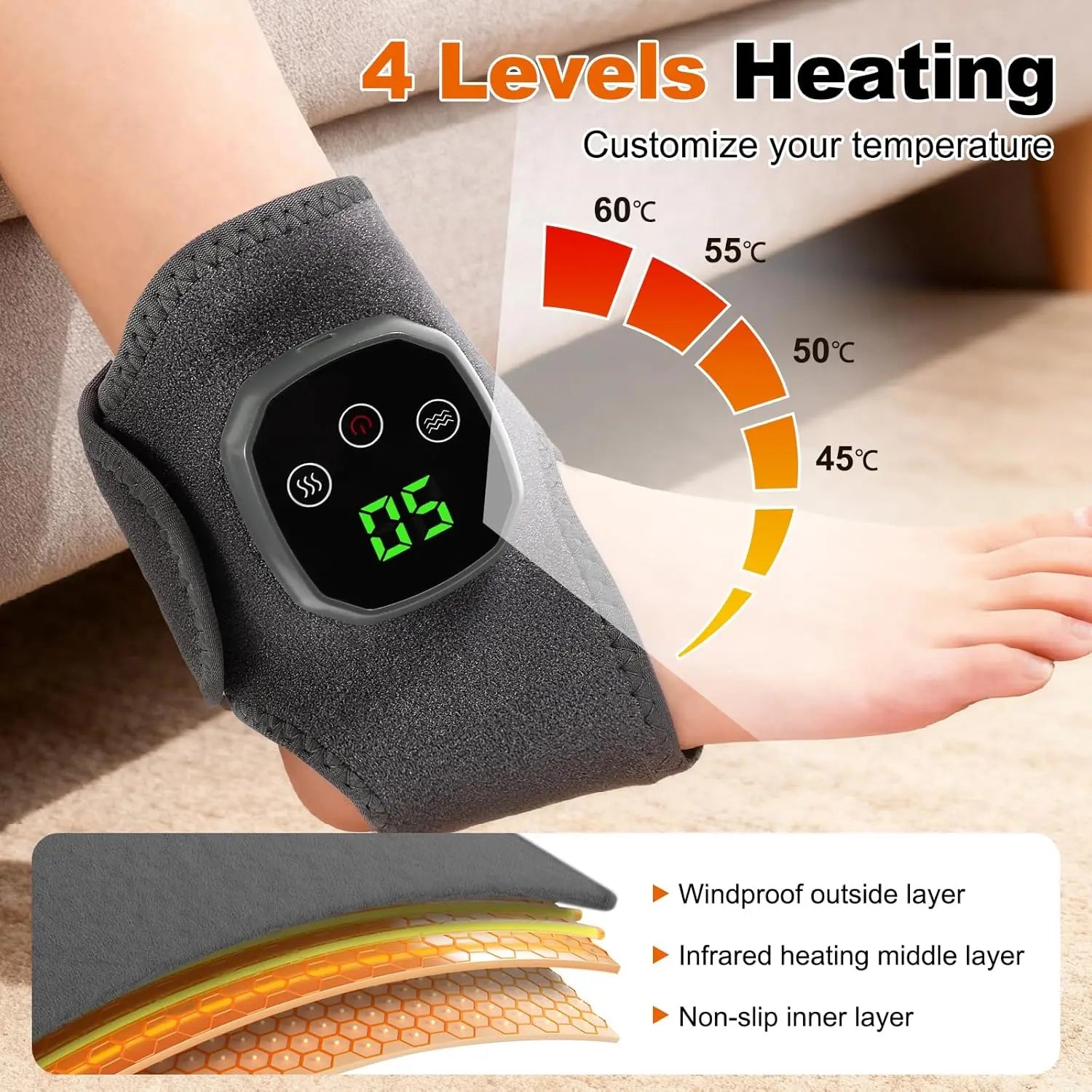 Heated Therapy Foot Massager