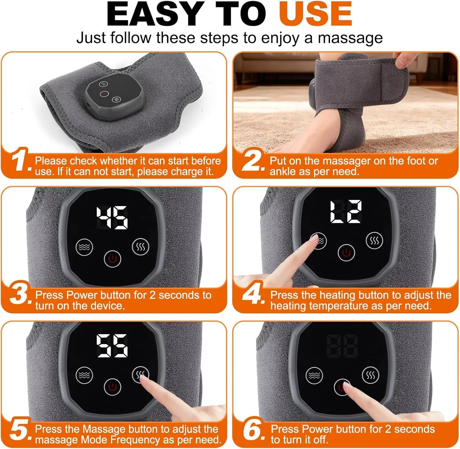 Heated Therapy Foot Massager