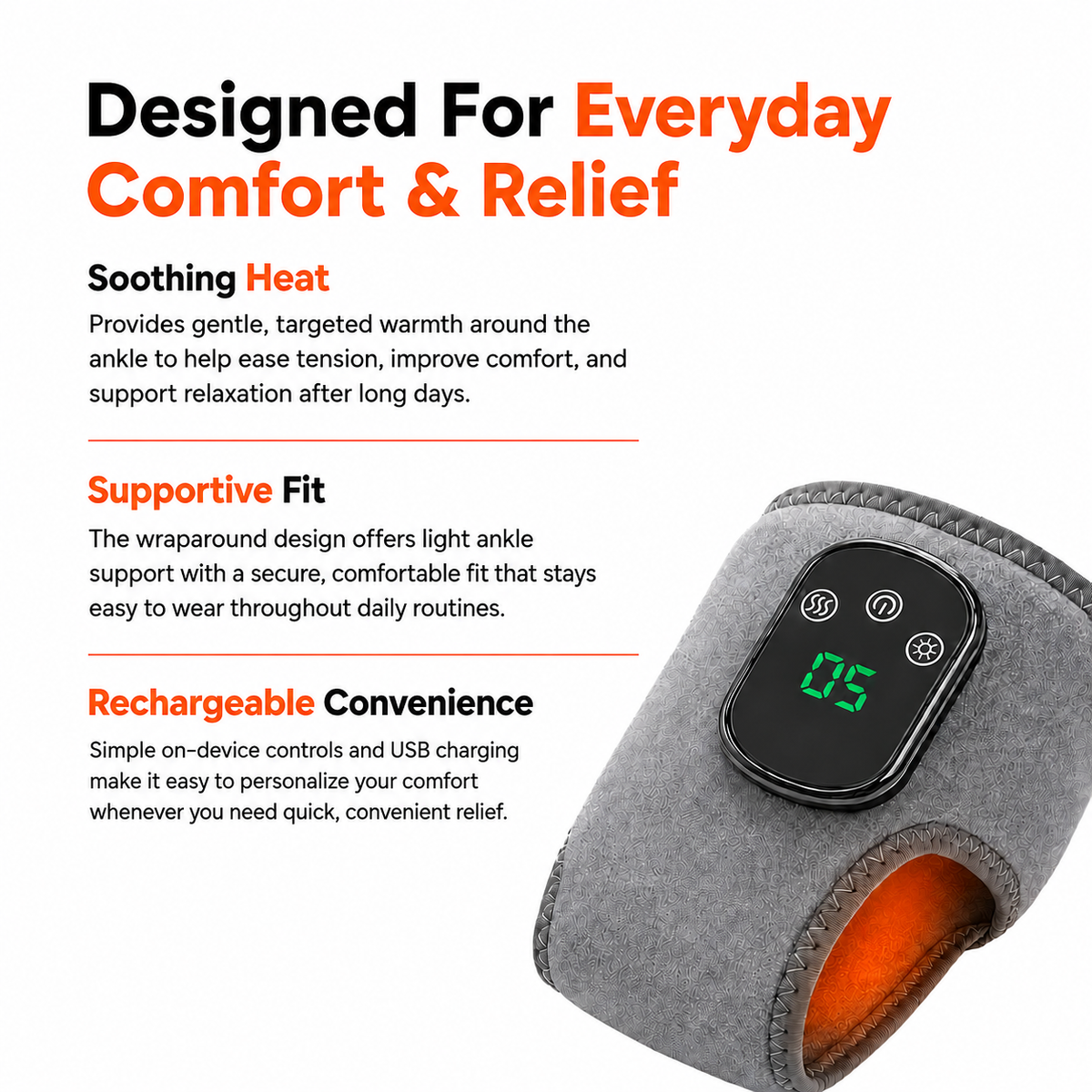 Heated Therapy Foot Massager